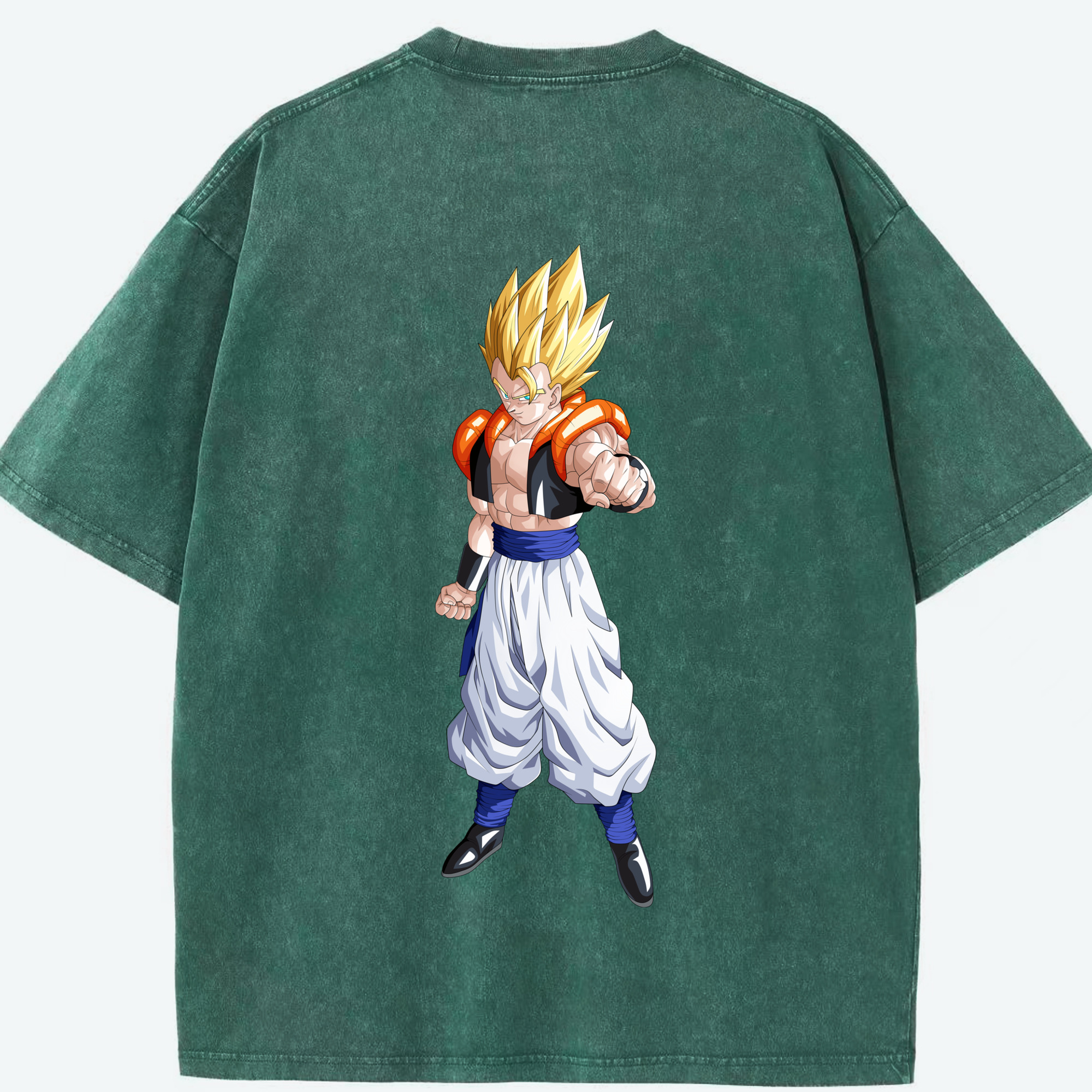 （画像用） ドラゴンボール ベジータ四世（Bejīta Yonsei）DRAGON BALL Vegeta IV 綿100% ヴィンテージ風 半袖Tシャツ（背面プリント）